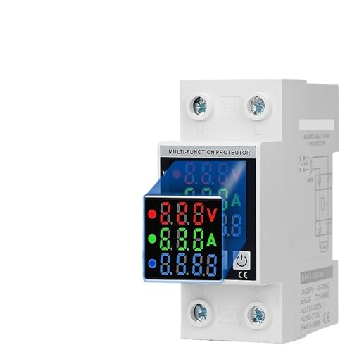 Relais de protection de courant double affichage réglable rail DIN 80A