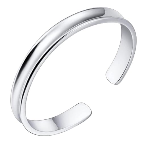 Bracelet manchette porte-bonheur femme breloque poli jonc