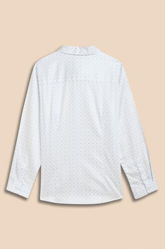 Image of Allen Solly Boys' All-Over Print Shirt | Bow Tie Detail | Regular Fit | Wedding & Festive