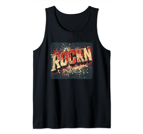 Cool rockin saying outfit for rock'n roll boys and girls Tank Top
