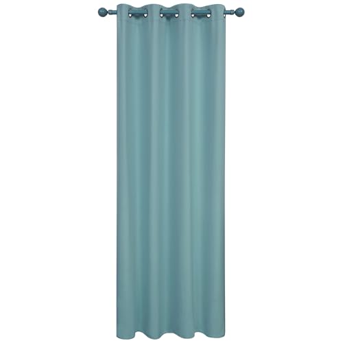 Image of Deconovo Blackout Curtain, 52x84 Inch, Light Blue