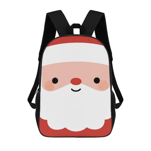 Santaclaus Christmas Face Unisex Backpack 17