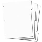 Tabbed Rubber Stamp Storage Panels 4/Pkg 8.5'X11'-