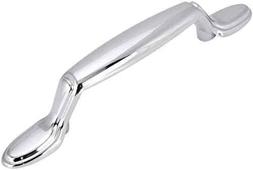 Cosmas 25 Pack 4007CH Polished Chrome Cabinet Hardware Handle Pull - 3" Inch (76mm) Hole Centers