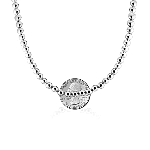 Savlano 925 Sterling Silver 6MM Handmade Bead Ball Strand Chain Necklace For Women - Made in Italy Comes With a Gift Box3