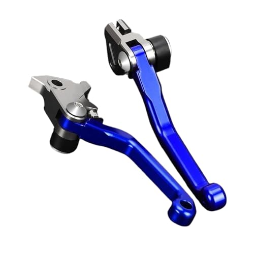 Manetas de freno de motocicleta CNC palancas de embrague resistentes YZ125 azul