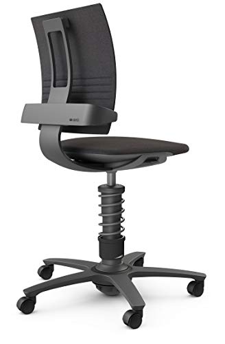 La-Z-Boy Nova Sedia Ufficio Executive In Pelle PU, Schienale Alto Con Supporto Lombare Brevettato Air, Ergonomica E Regolabile, Nero