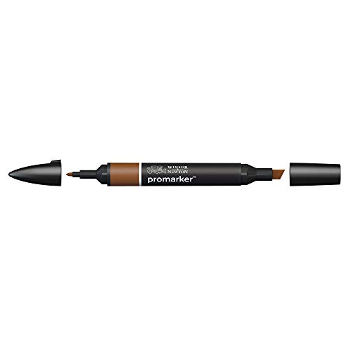 Image of Winsor & Newton Promarker, Alcohol Based Markers, Burnt Sienna (O324), Double Tipped Drawing Marker Set for Artists, Graphic Designers, Illustrators - Chisel & Fine Twin Tip, Streak Free Coverage