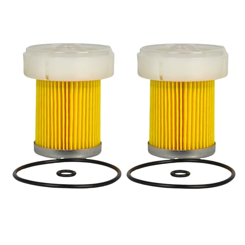 EZROAD 2X Fuel Filter Element 31A6200317 Compatible with Mahindra Tractor HST Gear 2415 2516 3016 Max 28 26 XL 26XLT 1526 4WD T4 1626, Max 22 25 25XL 24 HST, 3616 Gear Cabin w/O-Ring for 31A6200300