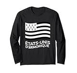 Cadeau Bretagne Etats-Unis d'Armorique Humour Breton Manche Longue
