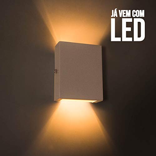 Arandela Slim 2 Focos Branca + LED G9 5W Branco Quente St1597