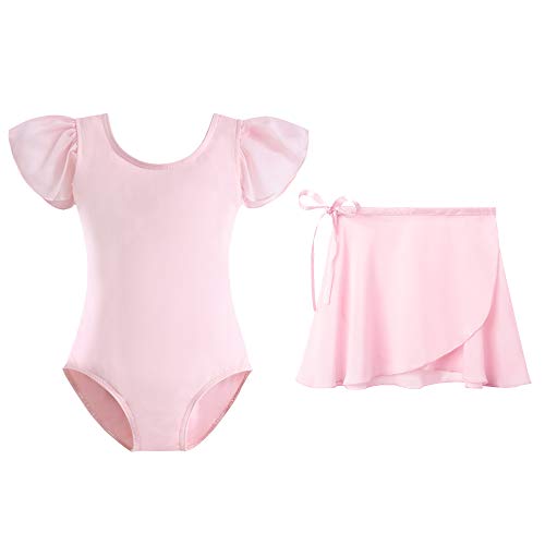 STELLE Girls Ballet Leotard with Separated Skirt for Dancing (Toddler/Little Kid/Big Kid)