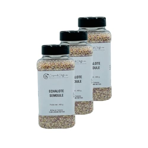Échalote semoule pour assaisonner les sauces de viande lot de 3 pots Cuisine de Cheffe