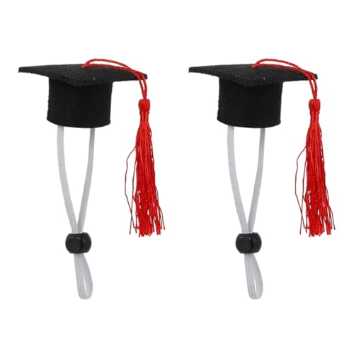 Sombrero de graduación para mascotas PRETYZOOM pequeño miniatura 1