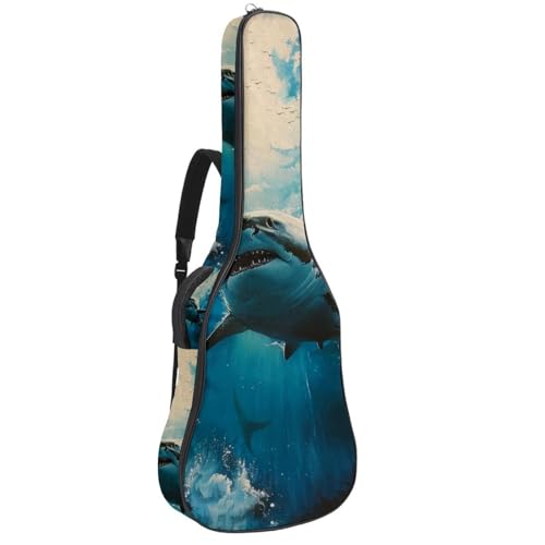 Housse guitare acoustique 104,1 cm sac de transport rembourré avec organiseur intégré