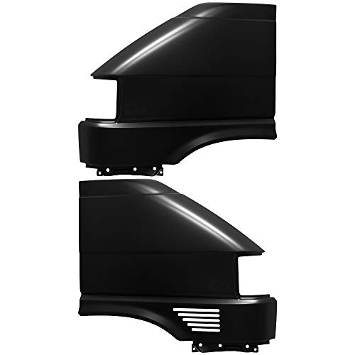 Diederichs Kotflügel Satz für VW T4 Transporter Multivan Bj. 96-03 kurzer Vorbau Facelift, Schwarz, Stahl, links, vorne rechts