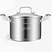 Pentole per Vapore per Alimenti Pentola per Zuppa/Pentola per Vapore Fondo Composito Multistrato Stoviglie in Acciaio Inossidabile 304 Fornello a Induzione Fornello a Vapore Domestico (Size : 32cm)