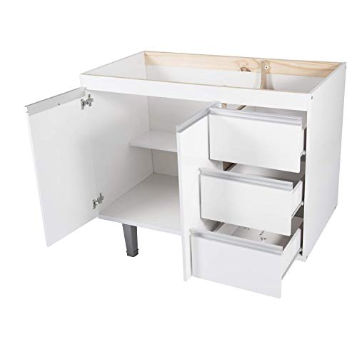 Gabinete para pia de 100cm Montebello Branco