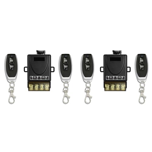 Commutateur de télécommande universel 12V-48V avec récepteur de relais sans fil 433MHz