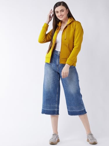 Image of Pivl Women Solid Hooded Jacket for Winter