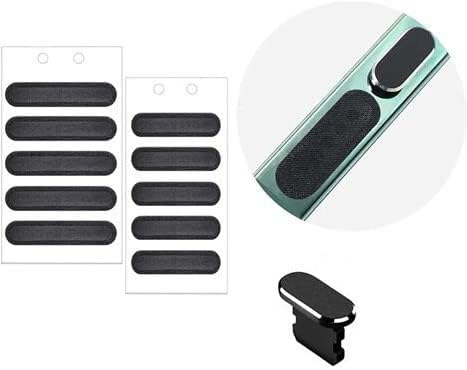 iPhone Anti Dust Plug Kit, 5 long & 5 small Speaker Mesh Anti Dustproof Adhesive Cover with 1 Metal Anti Dust Plugs, 14 13, 12, 11, X, 8, 7, Plus, Pro, Max