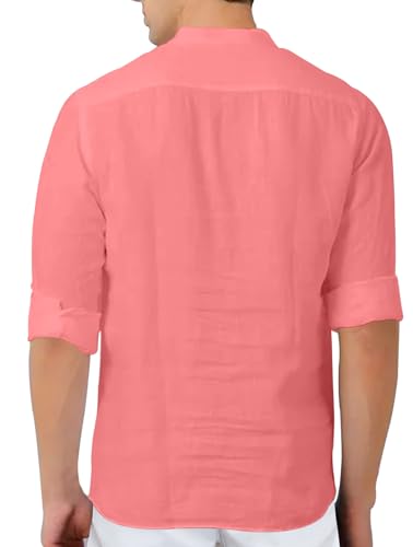 Image of Men's Kurta || Chinese Collar Long Sleeves || Straight Hip Length Kurtas || Short Kurta for Men || for Festival || Function || Occasion Wear Fancy Kurta for || Best Gifts for Men