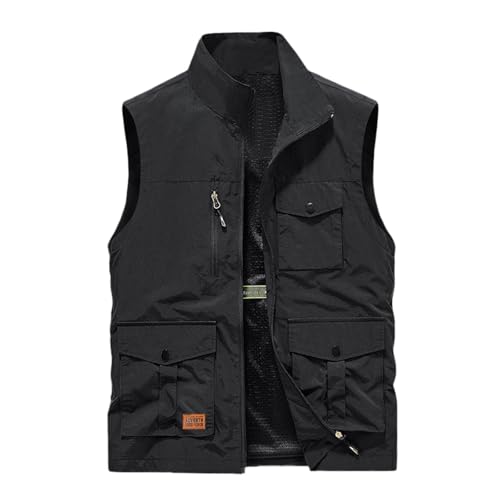 Gilet de randonnée homme léger multi-poches pour pêche et travail