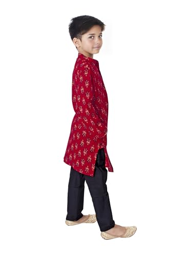 Image of Chandrakala Kids Kurta Bottom Set for Boys (KK118-P)