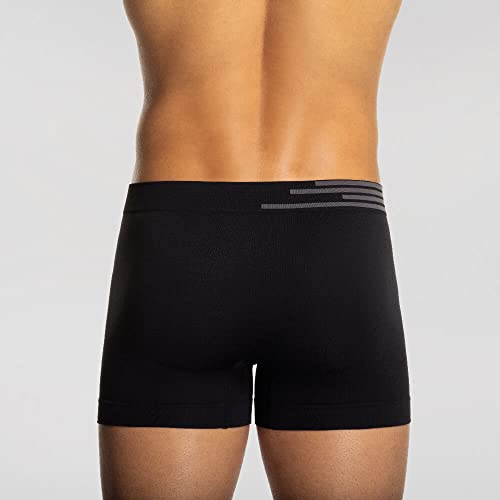 Cuecas, Boxer KIT 2, Lupo, Masculino, Azul Náutico/Preto, P