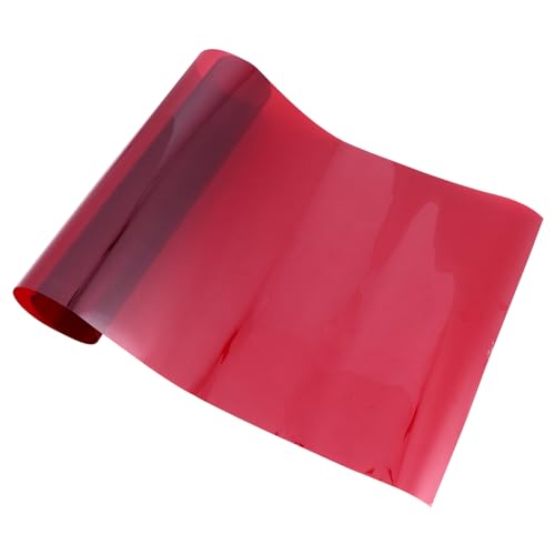 OSALADI Couleur Filter Gélatine Rouge Film Transparent Rouge Filtre de D' pour Flash de Couleur Transparente Gels Correction pour L' Filtres De Lumière Photo Film Plastique Gel