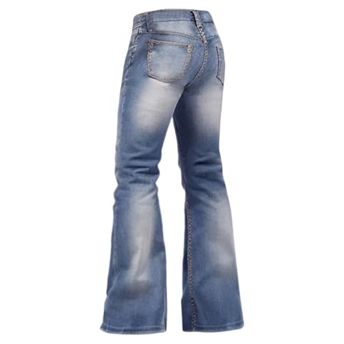 Men's Vintage Bell Bottom Jeans 60s 70s Outfits for Men,Mens Bell Bottoms Disco Pants Flared Jeans3