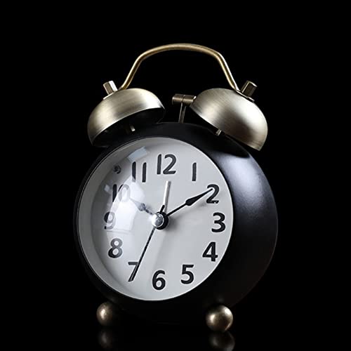 Relojes de los niños poderosos despertador retro infantil escritorio decoración dormitorio cabecera b 3