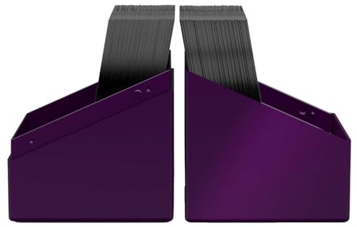 Image of Ultimate Guard Boulder Solid 100+, Deck Case for 100 Double-Sleeved TCG Cards, Purple, Secure & Durable Storage for Trading Card Games, No Transparency
