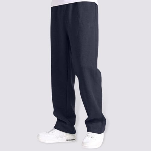 Pantalon homme chaud et confortable à coupe droite ample