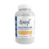 Konsyl Daily Psyllium Fiber Capsules - Contains 1500mg of All-Natural Psyllium Husk Powder per Serving - Supports Digestive Health and Weight Management Goals+ (500 Count (Pack of 1), Unflavored)