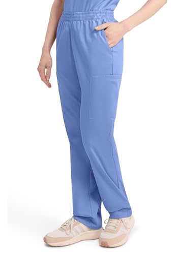 Image of Dickies EDS Signature Scrubs for Women, Elastic Waist Pull-On Cargo Pants for Women in Soft Brushed Poplin - 86106