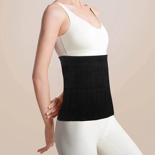 Faja lumbar térmica doble capa negra para abdomen miniatura 6