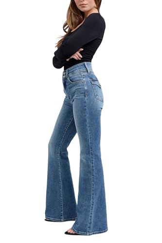 Judy Blue High Waist Vintage Flare Jeans, Inseam 33" Blue2