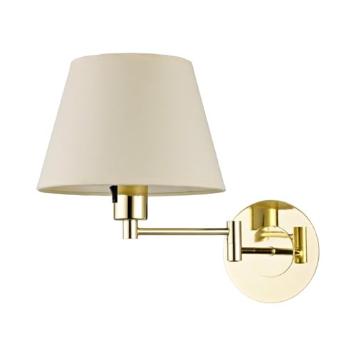 Lindby Applique Murale Tissu Pola (Moderne) en Beige Textile e. a...