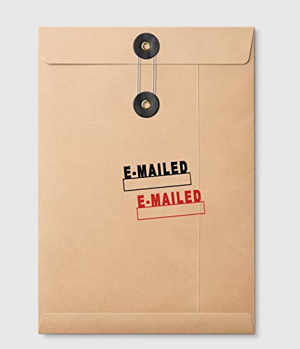 Printtoo E-Mailed Self Inking Rubber Stamp Custom Shiny Office Stationery Stamp #TOP3