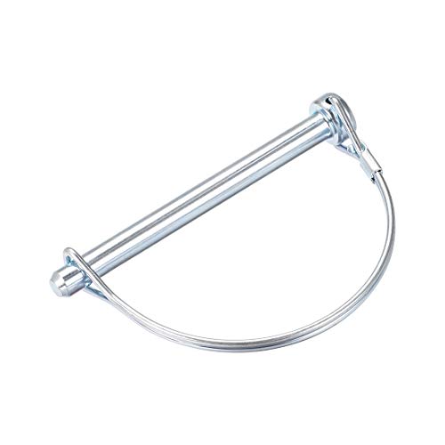 sourcing map Wellen Verriegelung Stift für Koppler Anhänger Rasengarten in Bogenrunde 8 mm x 90 mm