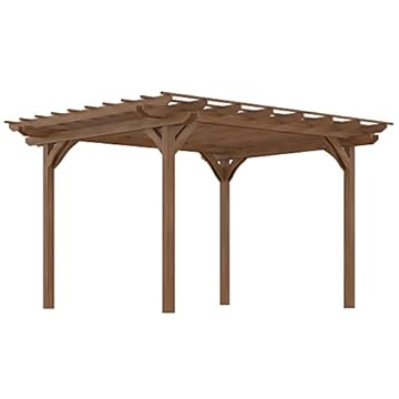 wood pergolas with canopy
