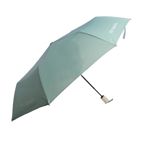 DON ALGODON Paraguas de Mujer Plegable - Resistente al Viento, Compacto, Apertura y Cierre Automático, Diseño Elegante, Verde
