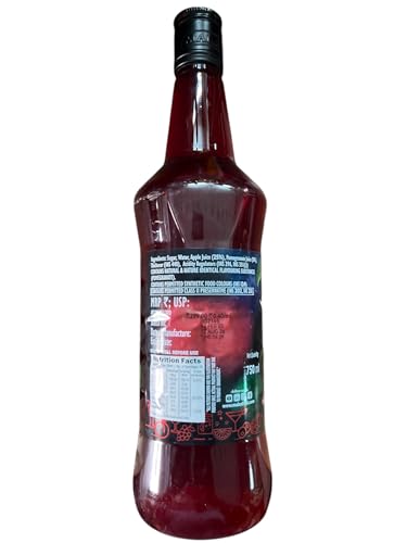 Image of Mala's Fruit Mocktail Syrup Grenadine Cordial 750ML Bottle | Mixer for Shakes, Cocktails, Drinks, Sharbat, Sorbets, Juices, Beverages (Pack of 3)