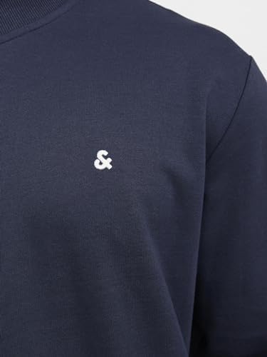 JACK & JONES Erkek JJEPAULOS SWEAT ZIP NOOS PLS Sweatshirt, Navy Blazer, EU4XL US2XL - Görsel 6