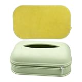 DAWCBVJQ Porta Pañuelos | Funda Organizadora Antipolvo para Pañuelos con Cremallera,Dispensador De Servilletas para Mesita De Noche,para Comedores, Cocinas, Cómodas, Mesita De Noche, Tocador