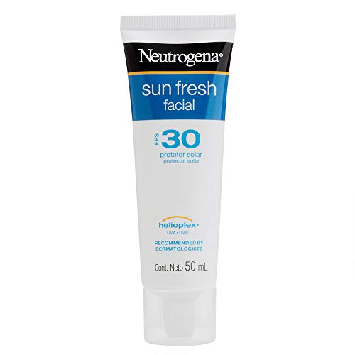 Protetor Solar Facial Sun Fresh FPS 30, Neutrogena, Branco, 50G