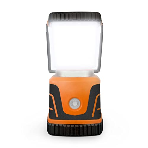 LED Camping Lantern – 1500 Lumen Camping Light Lamp, Up to 40 Hours Battery (D Size), Perfect Emergency Survival Kit Gear, Tough, Sturdy, Suited for Night Time Trips, Hiking, Camp – Orange