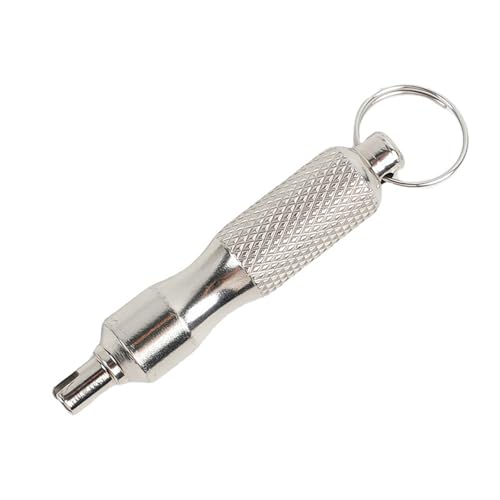 HuaaxtLang Tyre Valve Removal Tool Stainless Steel Silver Valve Core Removal Tool for Bikes Motors and Cars