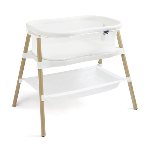 HALO BassiNest Essential Sleeper – Portable Baby Bassinet with Breathable Mesh Sides, Storage...